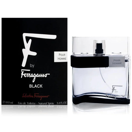 FERRAGAMO F BLACK MEN EDT 100ML
